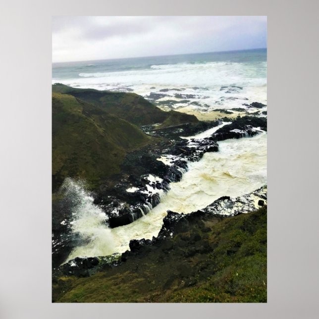 Cook's Chasm, Cape Perpetua, Oregon Coast Poster (Vorne)