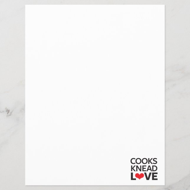 Cooks Knead Liebe Flyer (Vorne)
