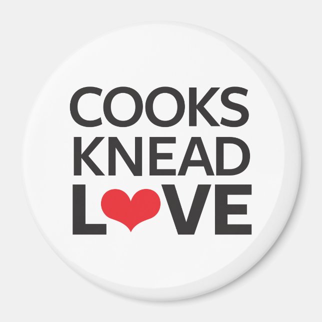 Cooks Knead Liebe Magnet (Vorne)