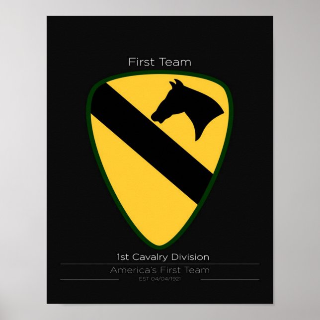 cool 1st Cavalry Division Poster (Vorne)