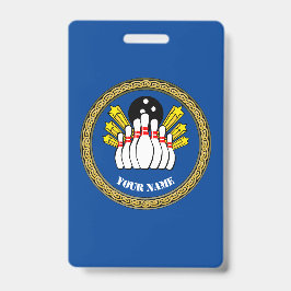 COOL! Abzeichen - Bowling - Benutzerdefinierter Bo Ausweis