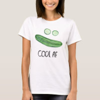 Cool als Gurke "Cool AF" Wasserfarbe