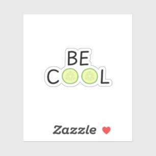 Cool als Gurken, Gurken, cool, cool als Keuschhuhn Aufkleber