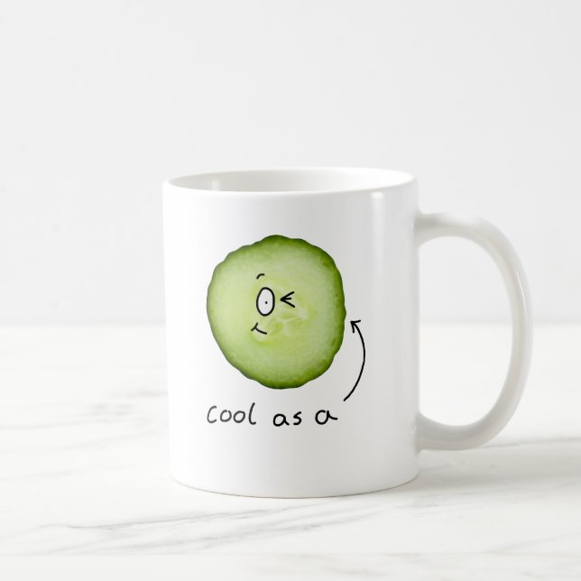 cool als Gurken-Tasse Kaffeetasse (Rechts)