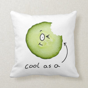 Cool als Gurkencharakterkissen Kissen