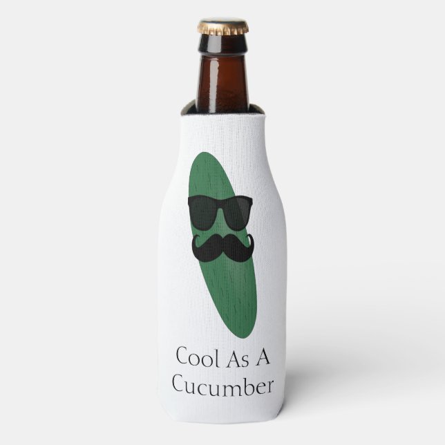 Cool als Gurkenflasche Cooler Flaschenkühler (Flaschenvorderseite)