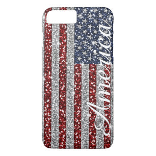 Cool angesagter Amerika-Flaggen glänzenden Imitat Case-Mate iPhone Hülle