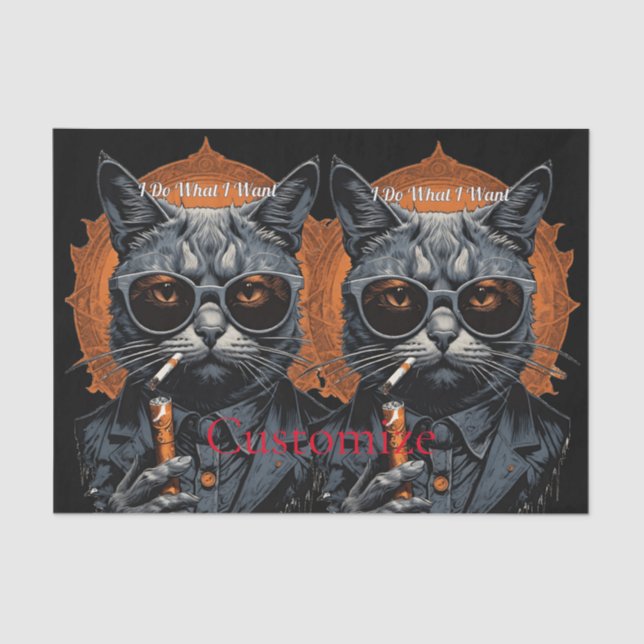 Cool Angesagter Cat Thunder_Cove Seidenpapier (Vorderseite)