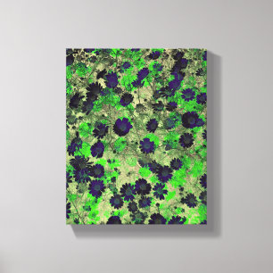 Cool angesagtes, florales Abstraktes Design Leinwanddruck