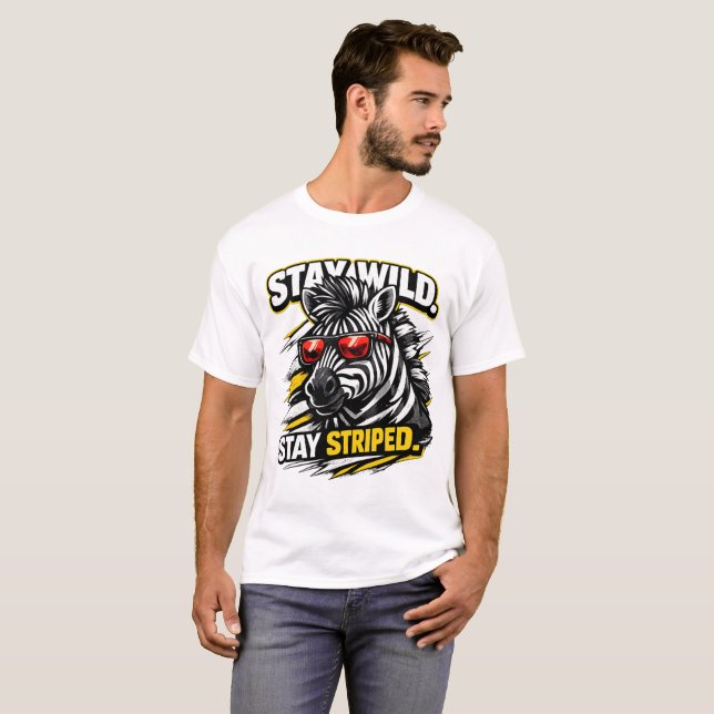 Cool Animal Style Funny Graphic Tee (Vorne ganz)
