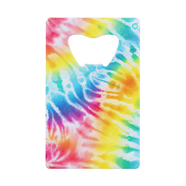 Cool Aqua Rouge Bleu Jaune Orange Tie Dye (Devant)