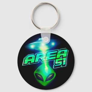 Cool Area 51 Alien Raumschiff Schlüsselanhänger
