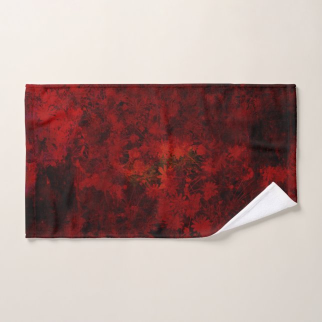 Cool, art moderne floral / fleuriste motif (Serviette à main)