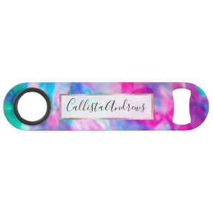 Cool Artsy Girly Purple Rose Blue Tie Dye Motif