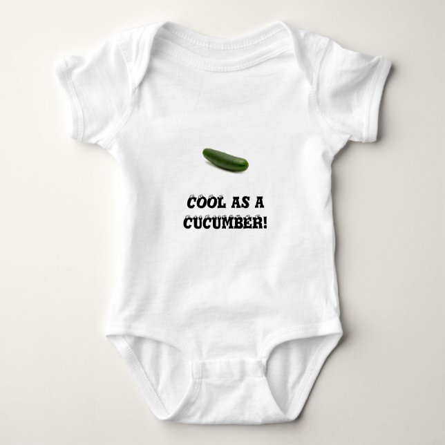 Cool as a cucumber baby strampler (Vorderseite)