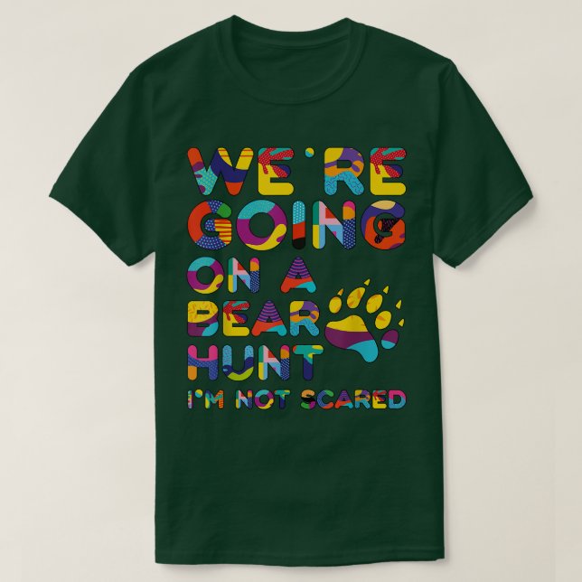Cool auf eine Bärenjagd gehe ich nicht vor Abschla T-Shirt (Design vorne)
