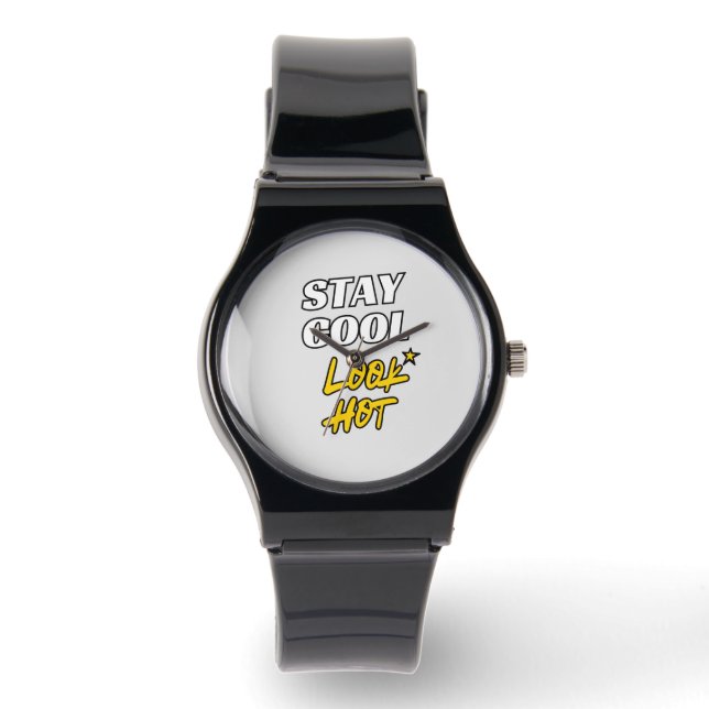 Cool aussehen 🔥 stilvolle benutzerdefinierte Uhr  (Vorderseite)