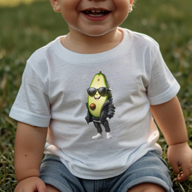 Cool Avocado | Baby Feines Jersey T-Shirt (Von Creator hochgeladen)