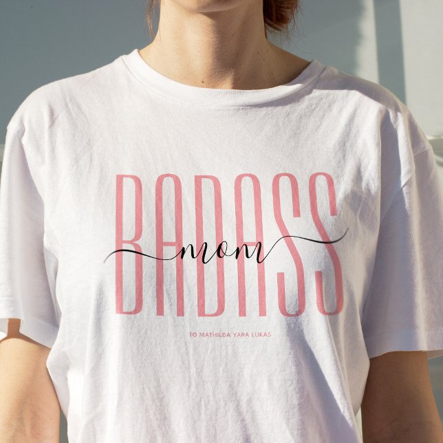 COOL BADASS MAMA STRONG MAMA SINGLE MAMA SCRIPT PI T-Shirt (Von Creator hochgeladen)