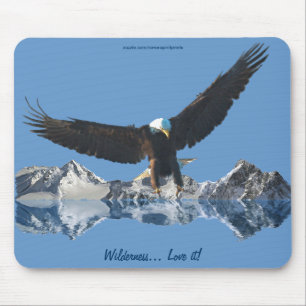 Cool Bald Eagle Wildlife Collection Mousepad
