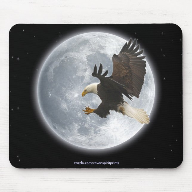 Cool Bald Eagle Wildlife Collection Mousepad (Vorne)
