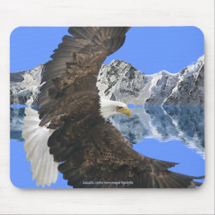 Cool Bald Eagle Wildlife Collection Mousepad