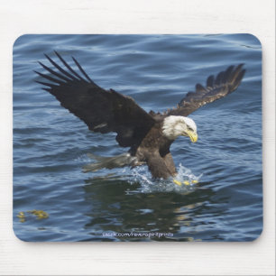 Cool Bald Eagle Wildlife Collection Mousepad
