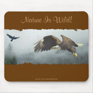 Cool Bald Eagle Wildlife Collection Mousepad