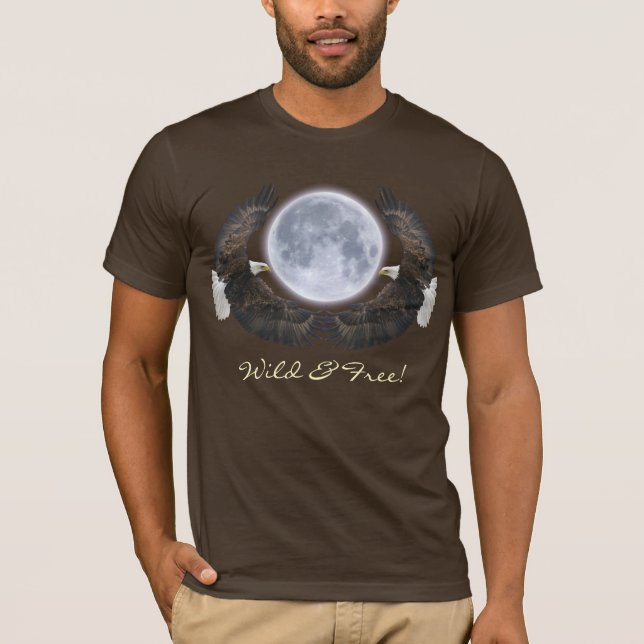 Cool Bald Eagle Wildlife Collection T-Shirt (Vorderseite)