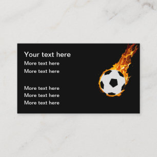 Cool balle de football Cartes de visite à thème