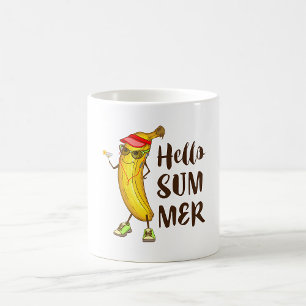 Cool Banana Hallo Sommer Funny Tropical Frucht Kaffeetasse