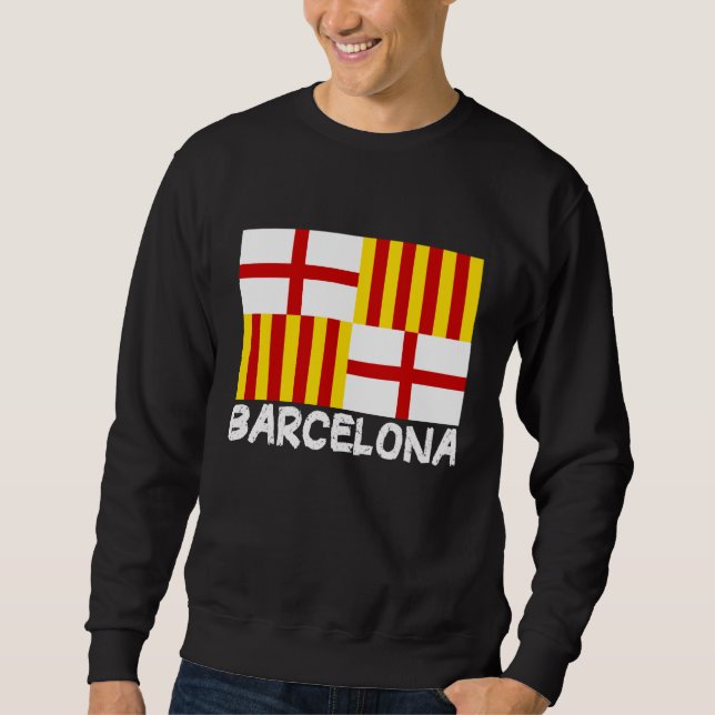 Cool Barcelona Flag Sweatshirt (Vorderseite)