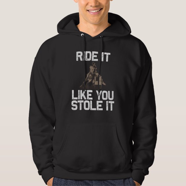 Cool Barrel Racing For Men Women Racer Cowgirl Hor Hoodie (Vorderseite)