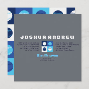 COOL BASEBALL Bar Invitation Bat mitzvah