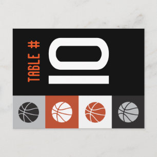 COOL BASKETBALL Bar Mitzvah Table Carte de siège