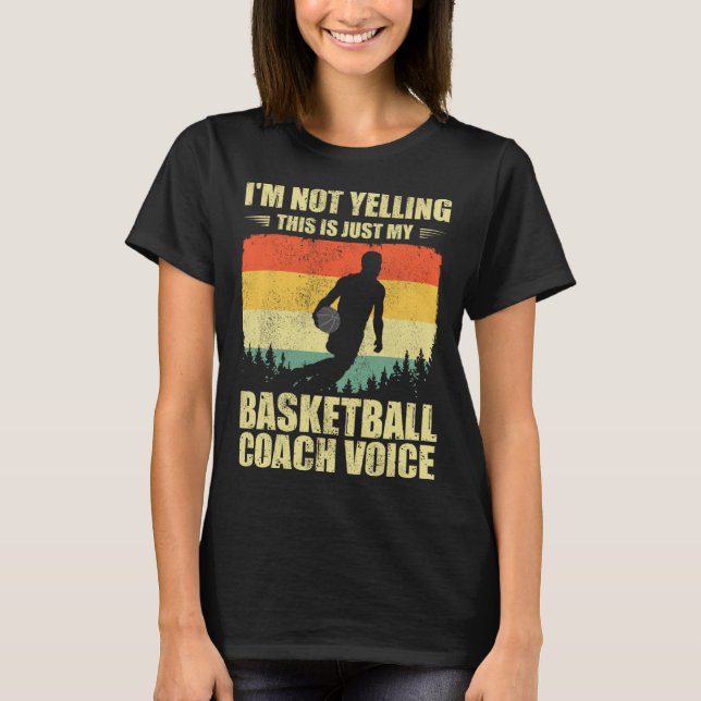 Cool Basketball Coach For Men Women Team Basketbal T-Shirt (Vorderseite)