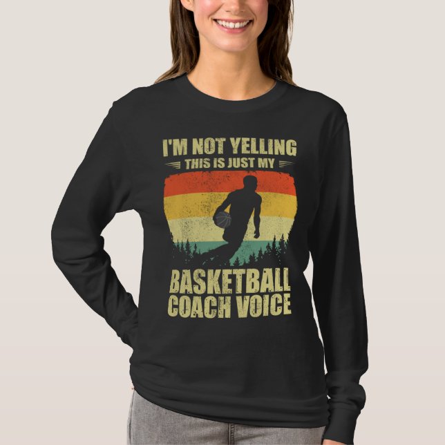 Cool Basketball Coach For Men Women Team Basketbal T-Shirt (Vorderseite)