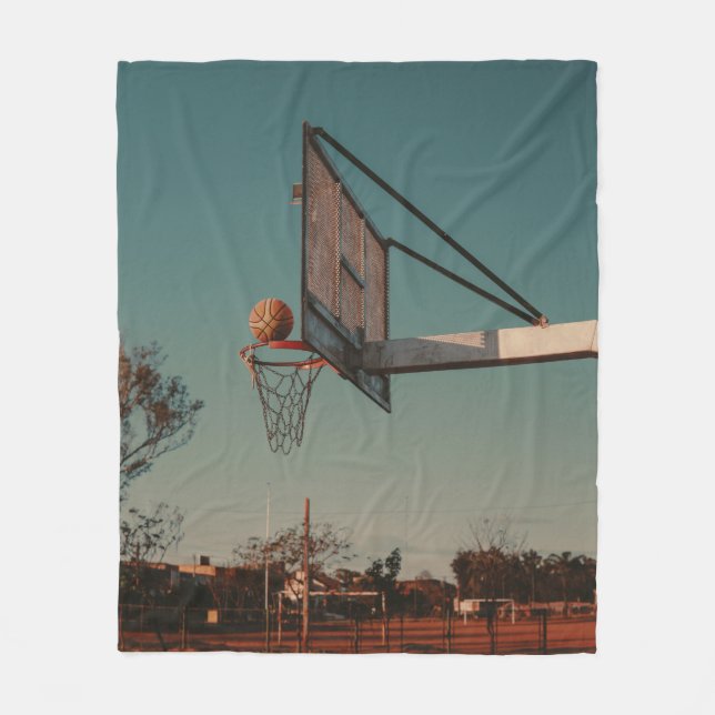 Cool Basketball Fleecedecke (Vorderseite)