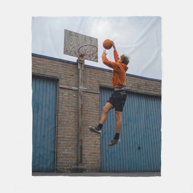 Cool Basketball Fleecedecke (Vorderseite)