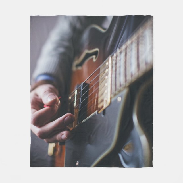 Cool Bass Guitar Fleecedecke (Vorderseite)