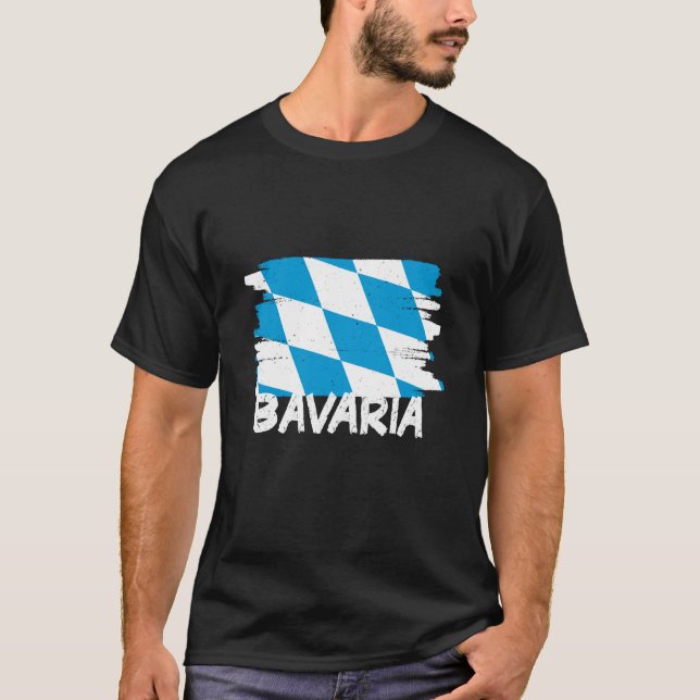 Cool Bavaria Flag T-Shirt (Vorderseite)