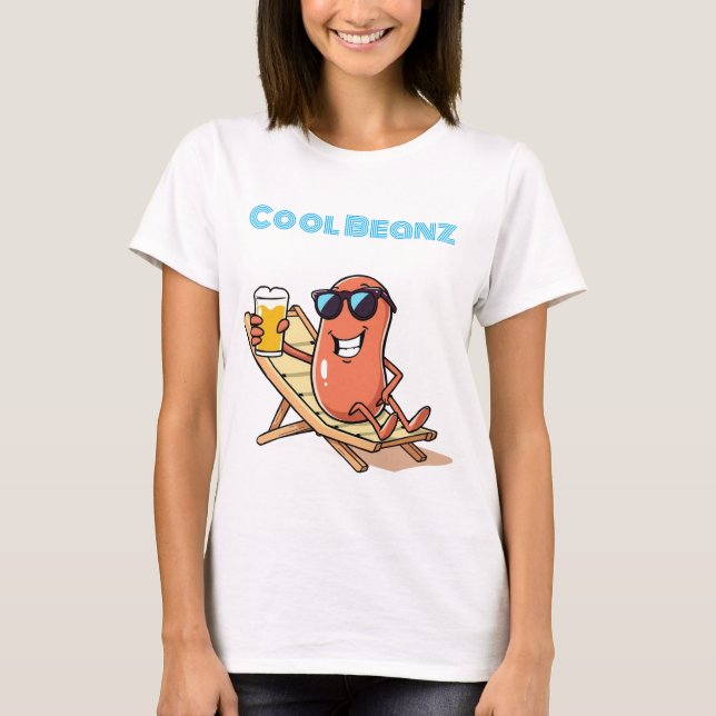 Cool Beanz Gebackene Bohne  T-Shirt (Vorderseite)