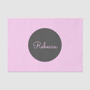 Cool bearbeitbares rosa Retro-Modernes Skriptdesig Seidenpapier