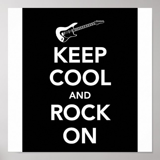 COOL BEHALTEN UND ROCK AUF POSTER (Vorne)