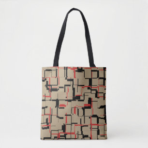 COOL Beige Red Black Tasche