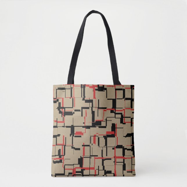 COOL Beige Red Black Tasche (Vorderseite)