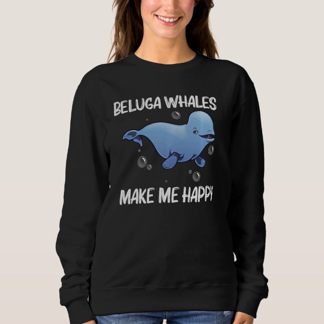 Cool Beluga Whale For Men Women Orca Whales Save T Sweatshirt (Vorderseite)