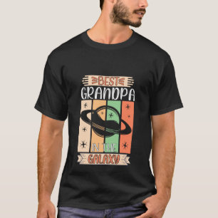 Cool beste Grandpa Galaxie Wortkunst T-Shirt
