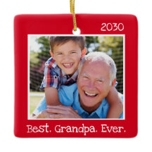 Cool Beste Opa je Foto Personalisiert Rot