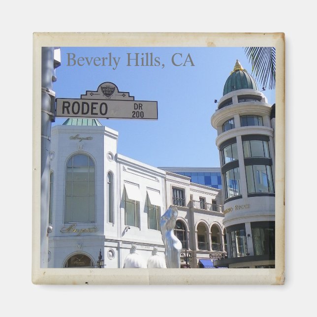 Cool Beverly Hills, Rodeo Dr. Magnet! Magnet (Vorne)